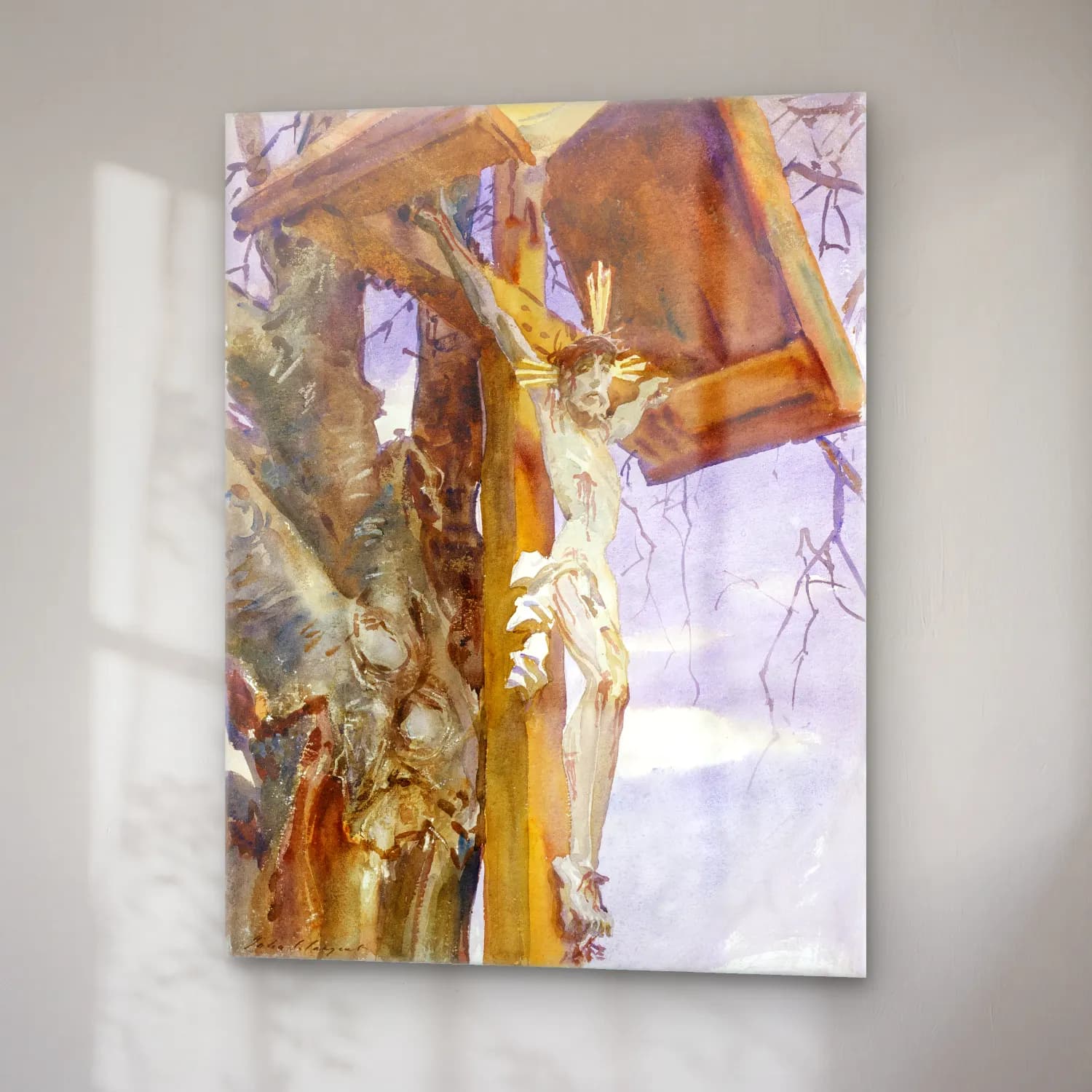 John Singer Sargent – Tyrolese Crucifix cam tablo — sağ açıdan görünüm