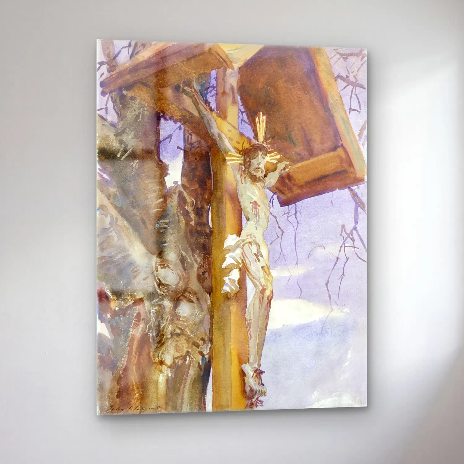 John Singer Sargent – Tyrolese Crucifix cam tablo — sol açıdan görünüm