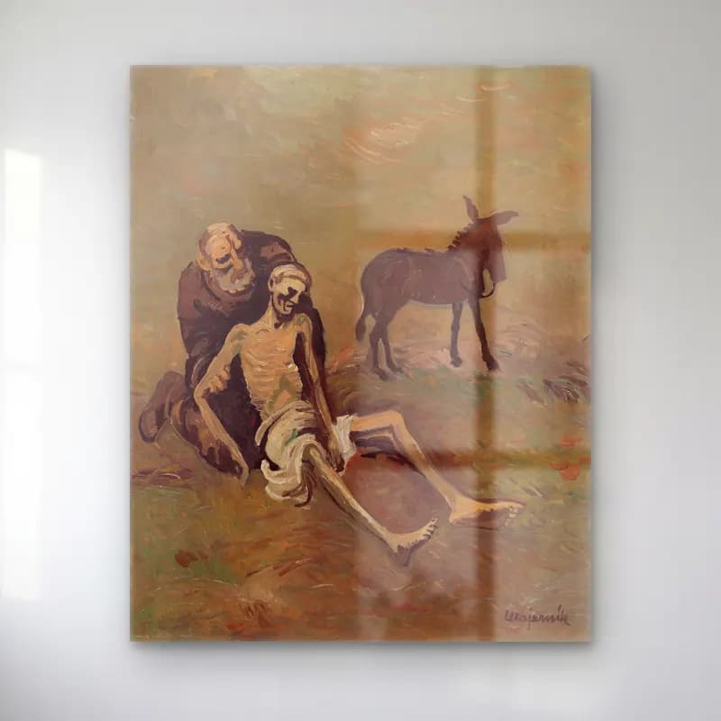 Cyprián Majerník – The good samaritan cam tablo — Cyprián Majerník – The good samaritan — empresyonist mitolojik sahne