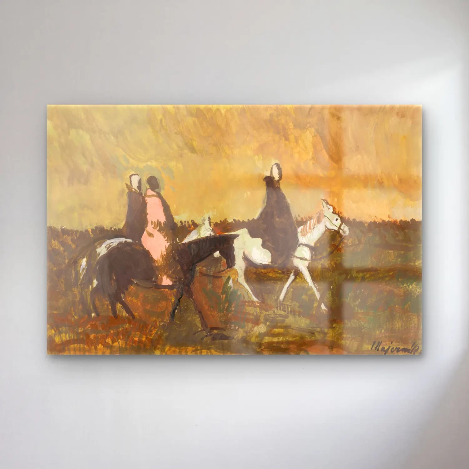 Cyprián Majerník – Three riders cam tablo — Cyprián Majerník – Three riders — yağlı boya dini sahne