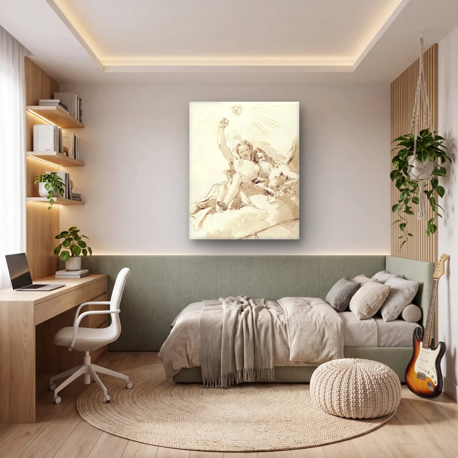 Giovanni Battista Tiepolo – Time and Truth cam tablo — genç odasında