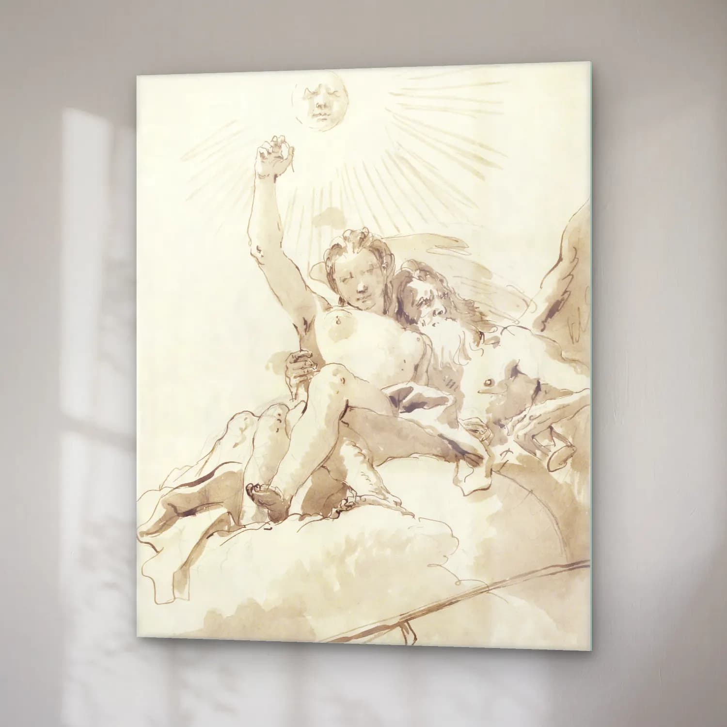 Giovanni Battista Tiepolo – Time and Truth cam tablo — sağ açıdan görünüm