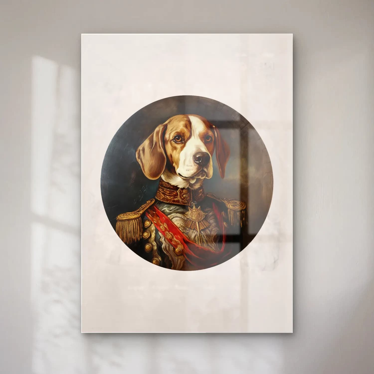 Yağlı Boya Köpek No. 28 cam tablo — Yağlı Boya Köpek No. 28 — yağlı boya köpek
