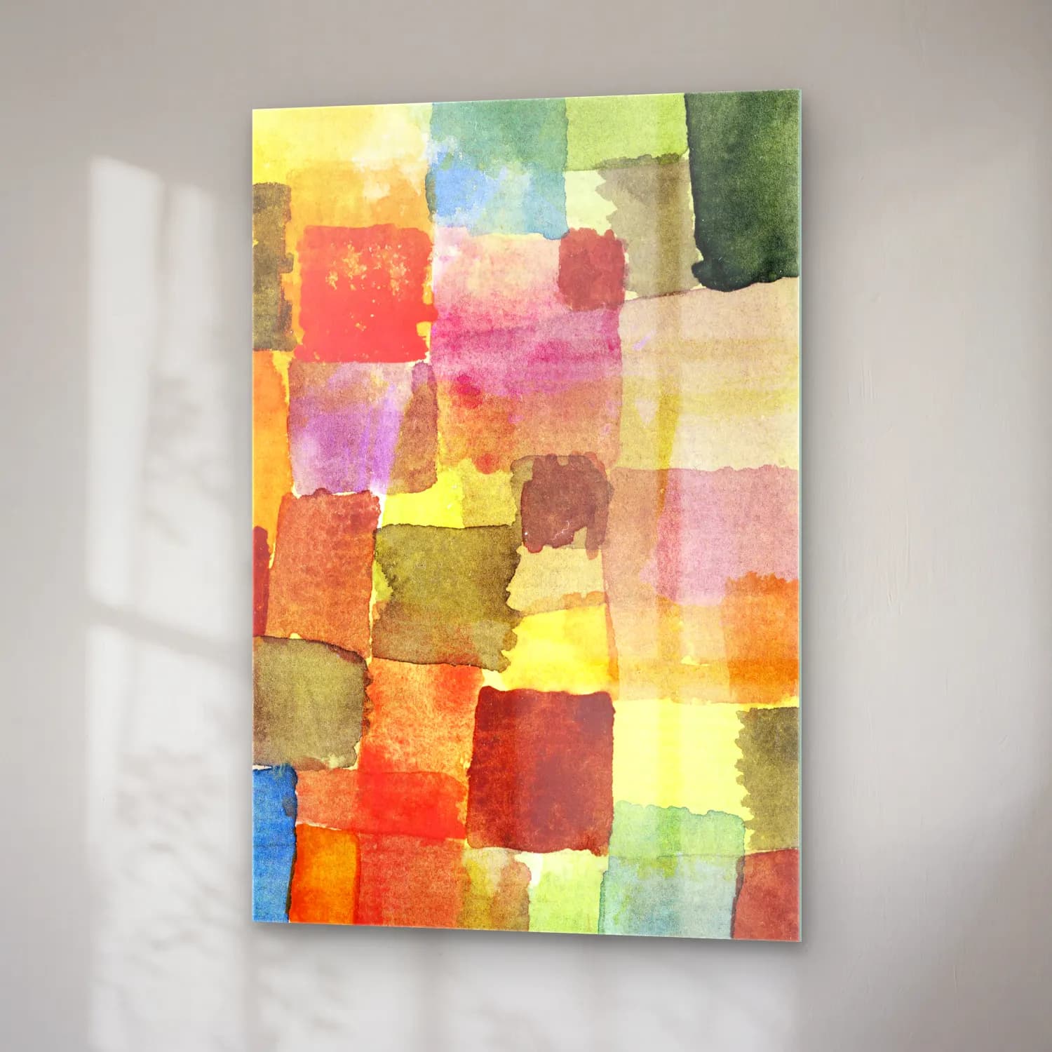 Paul Klee – Untitled – Bej Tonlar cam tablo — sağ açıdan görünüm