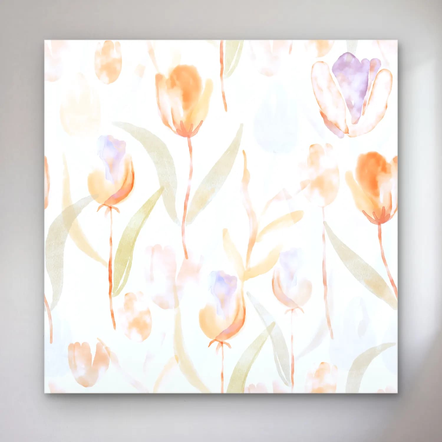 Pastel Laleler – Bej Tonlar cam tablo — Pastel Laleler – Bej Tonlar — pastel laleler