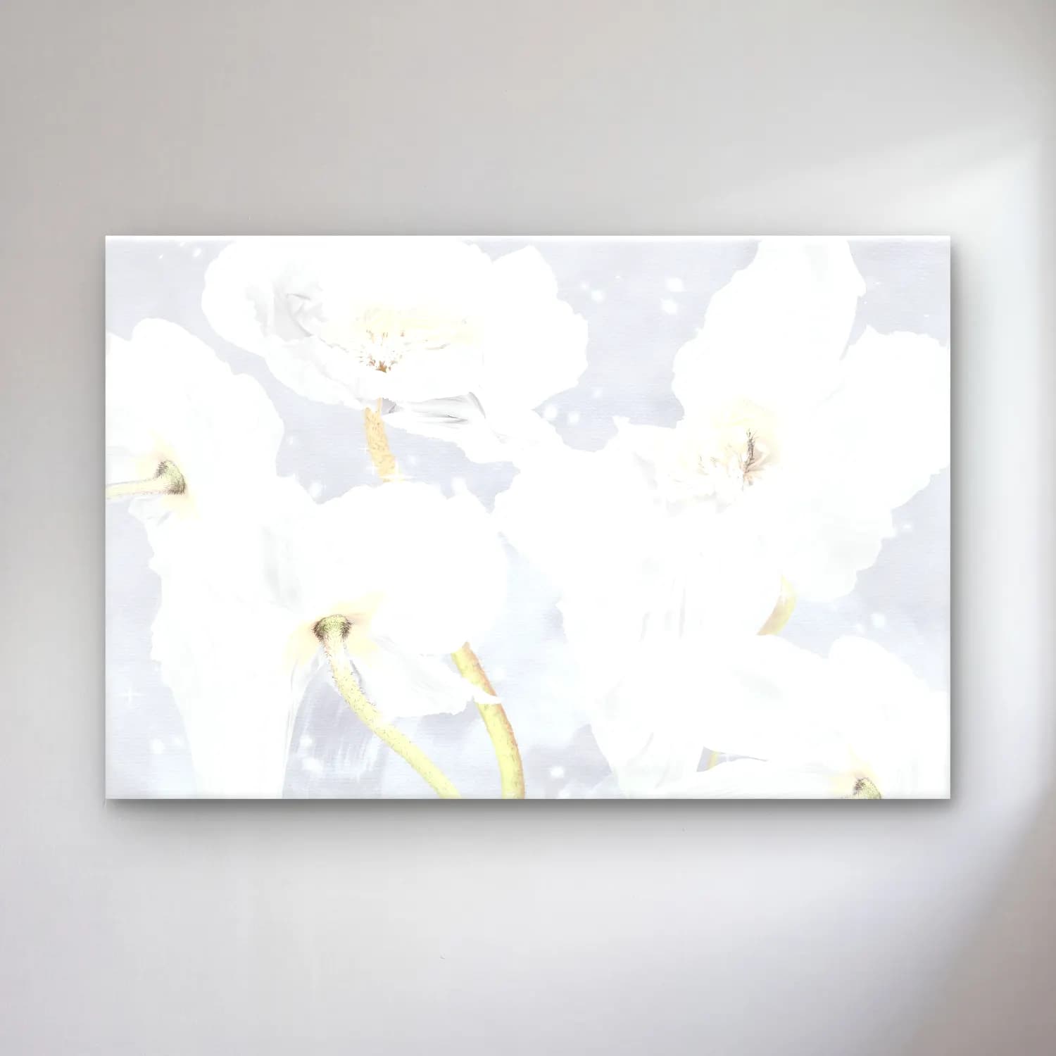 Pastel Gelincikler – Pastel Tonlar cam tablo — Pastel Gelincikler – Pastel Tonlar — pastel gelincikler