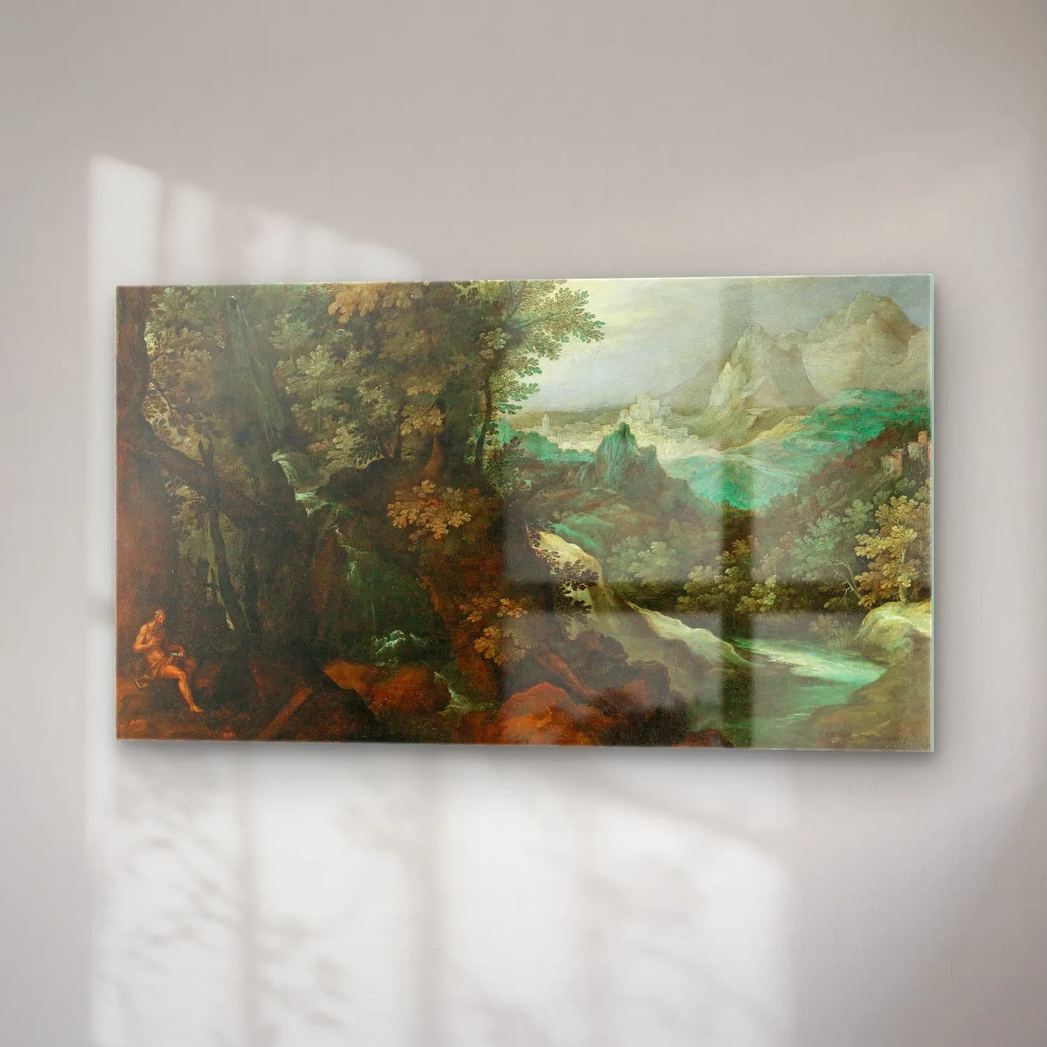 Paul Bril – A mountainous river landscape with a hermit cam tablo — sağ açıdan görünüm