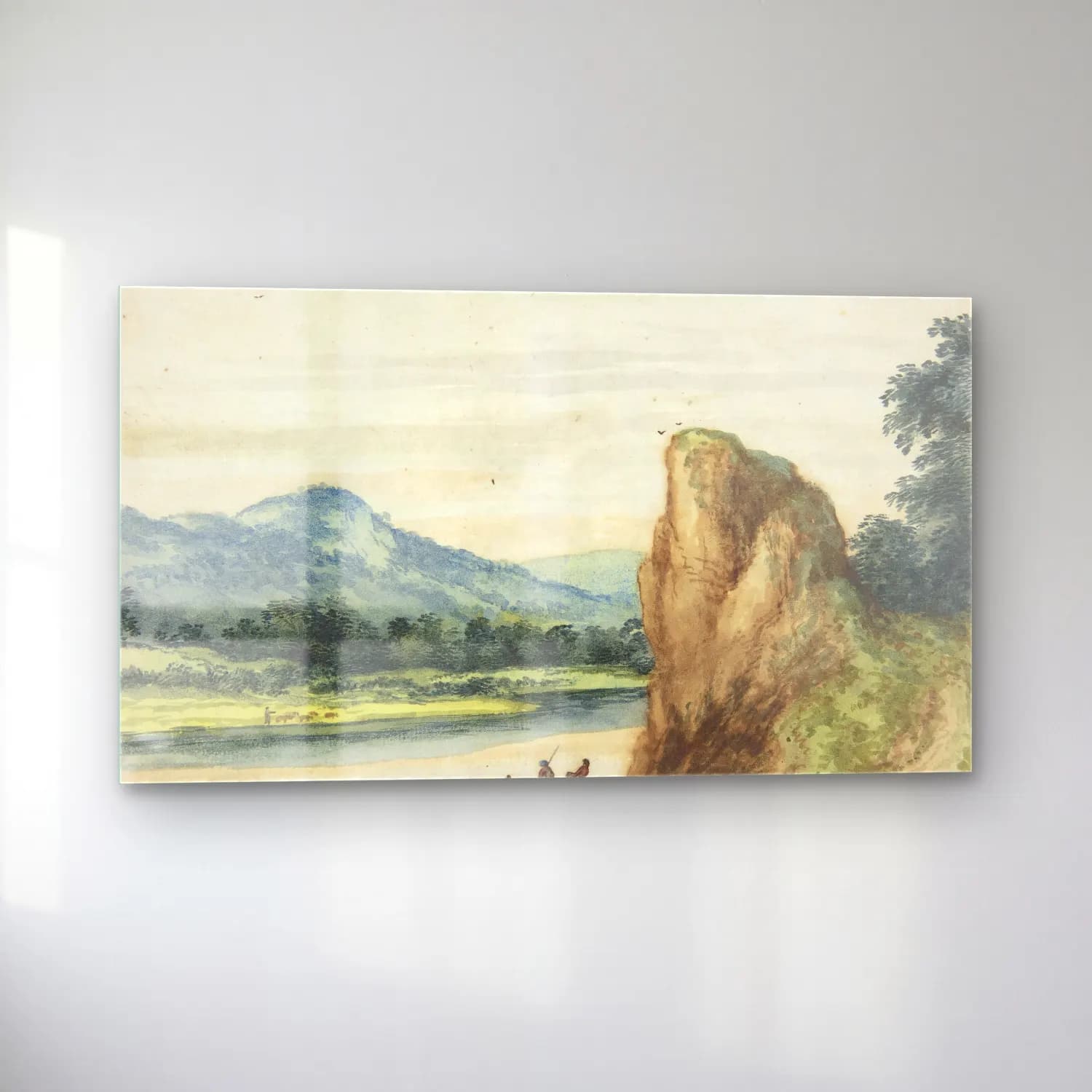 Allaert van Everdingen – Landscape (mid-17th century) cam tablo — sol açıdan görünüm