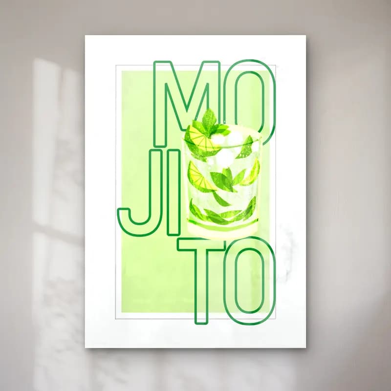 Retro Kokteyl No. 7 cam tablo — Retro Kokteyl No. 7 — retro kokteyl