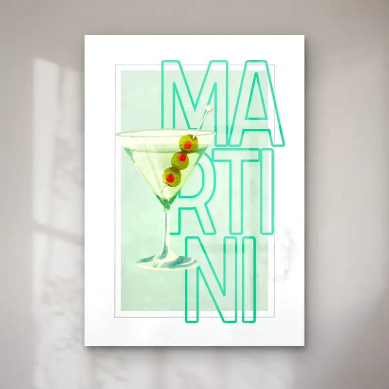 Vintage Poster Kokteyl No. 11 cam tablo — Vintage Poster Kokteyl No. 11 — vintage poster kokteyl