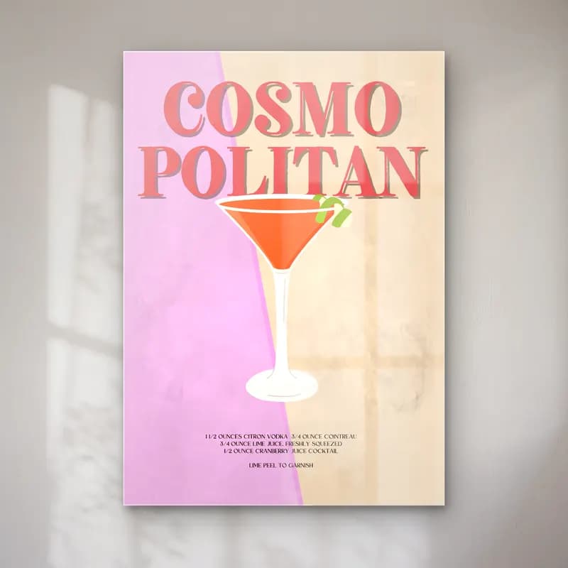 Vintage Poster Kokteyl No. 14 cam tablo — Vintage Poster Kokteyl No. 14 — vintage poster kokteyl