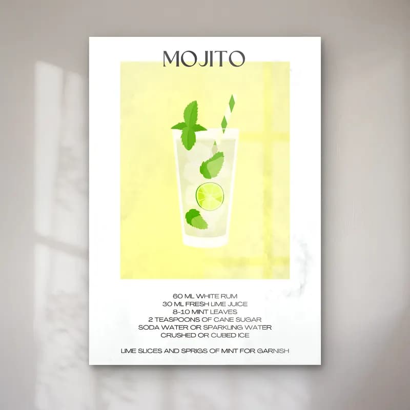 Retro Kokteyl No. 17 cam tablo — Retro Kokteyl No. 17 — retro kokteyl