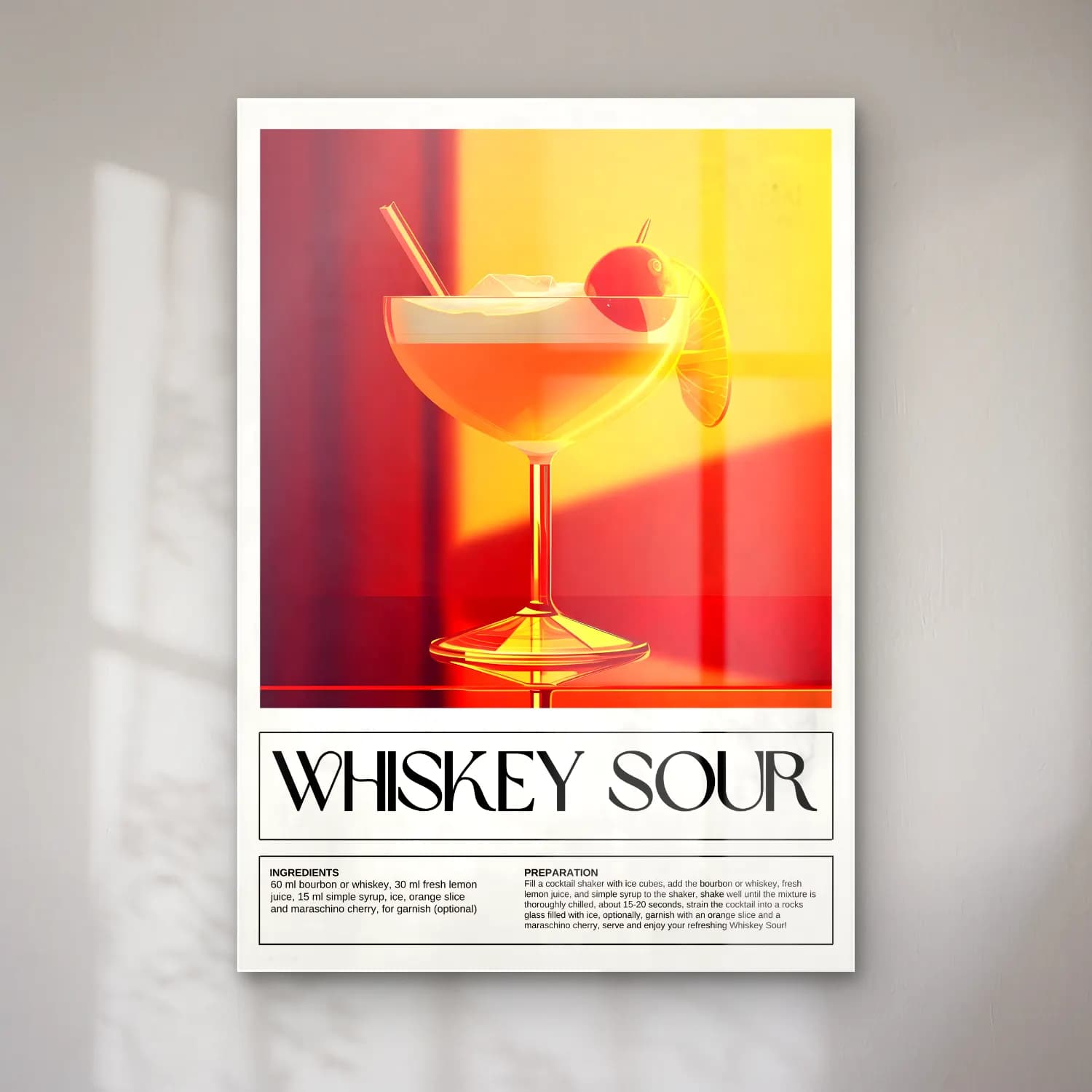Vintage Poster Kokteyl No. 23 cam tablo — Vintage Poster Kokteyl No. 23 — vintage poster kokteyl