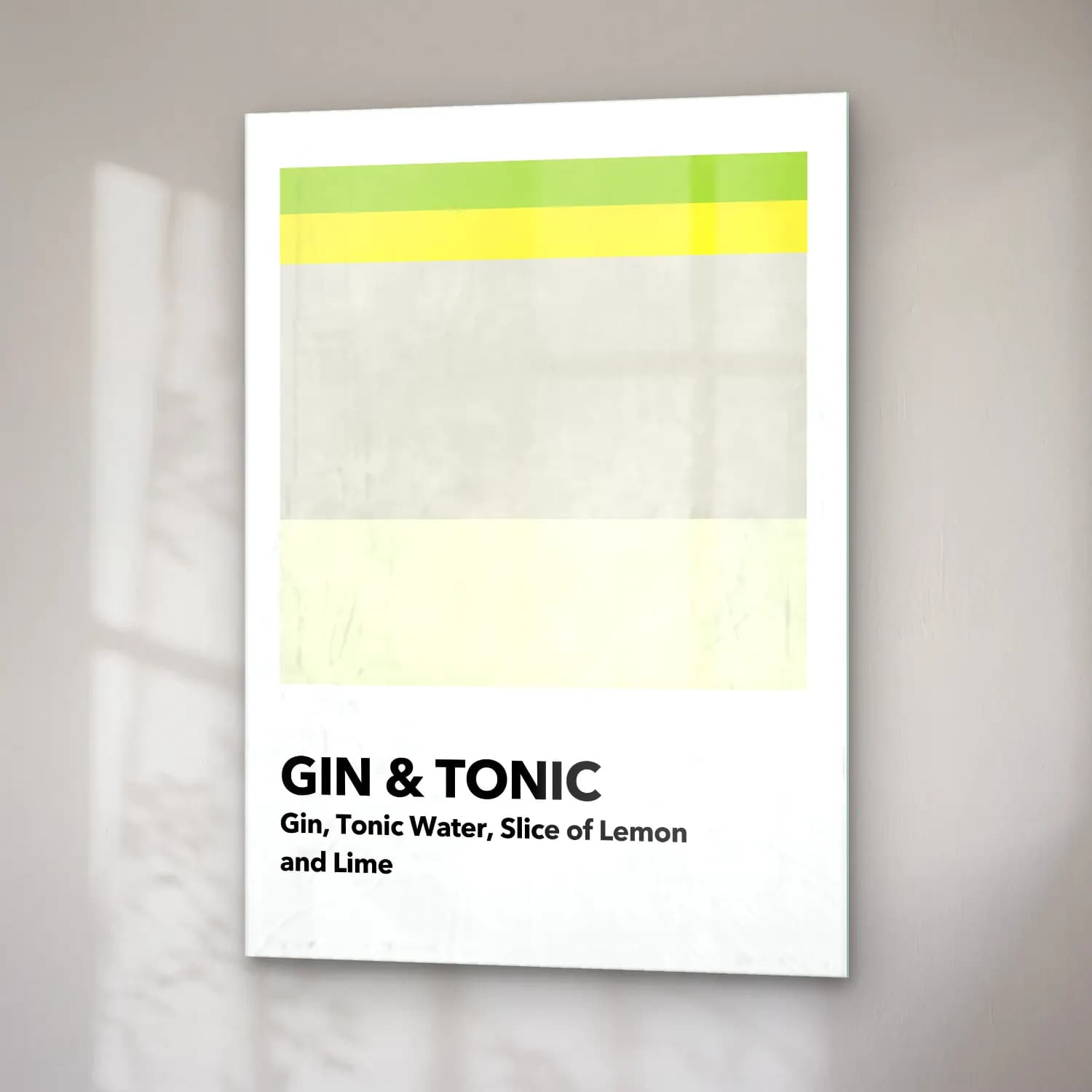 Pastel Kokteyl No. 20 cam tablo — sağ açıdan görünüm