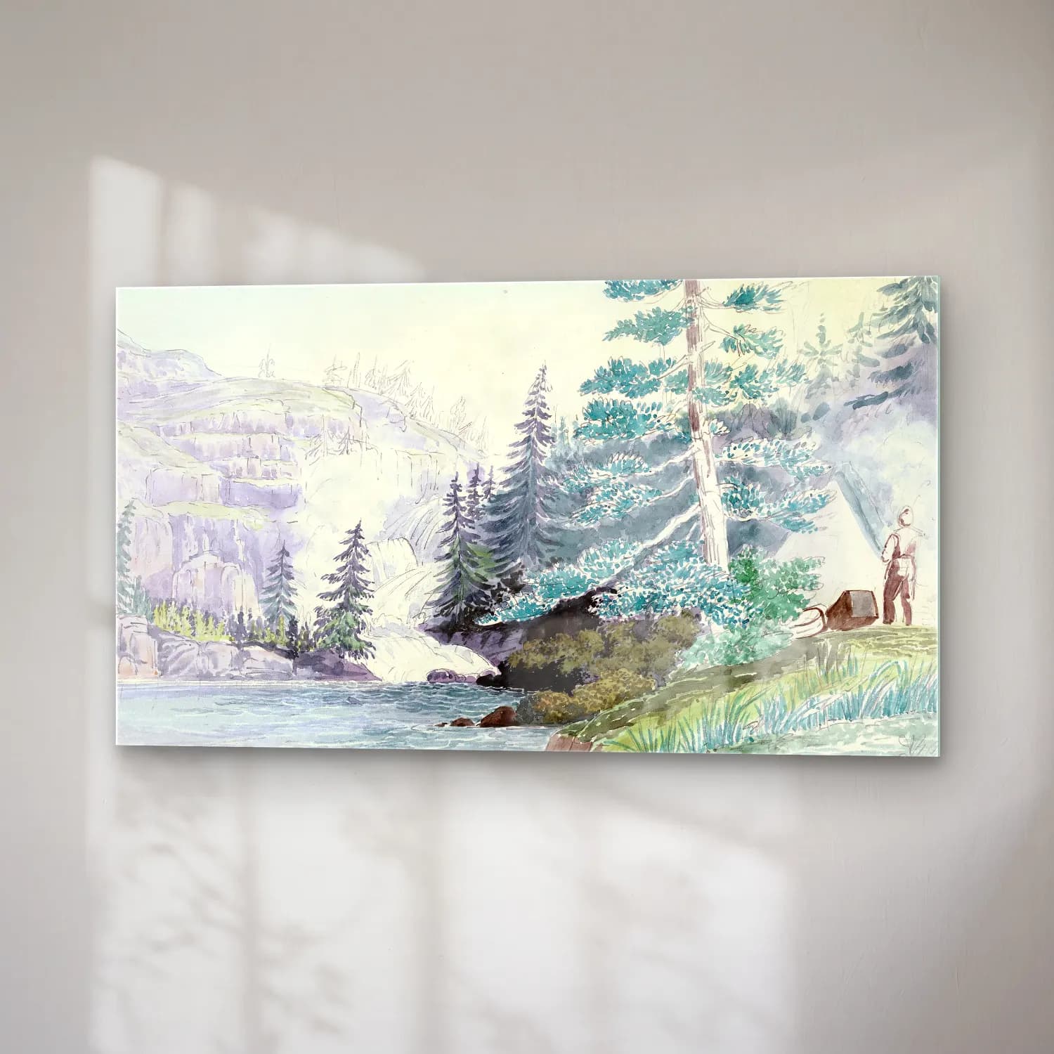 Charles Hamilton Smith – Beverley’s Falls, Mouth of Hoar Frost River cam tablo — sağ açıdan görünüm