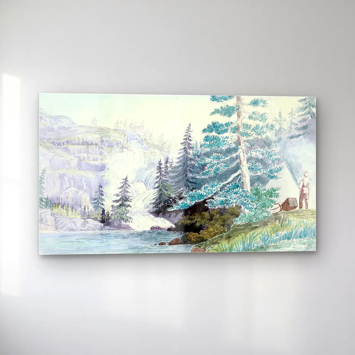 Charles Hamilton Smith – Beverley’s Falls, Mouth of Hoar Frost River cam tablo — sol açıdan görünüm