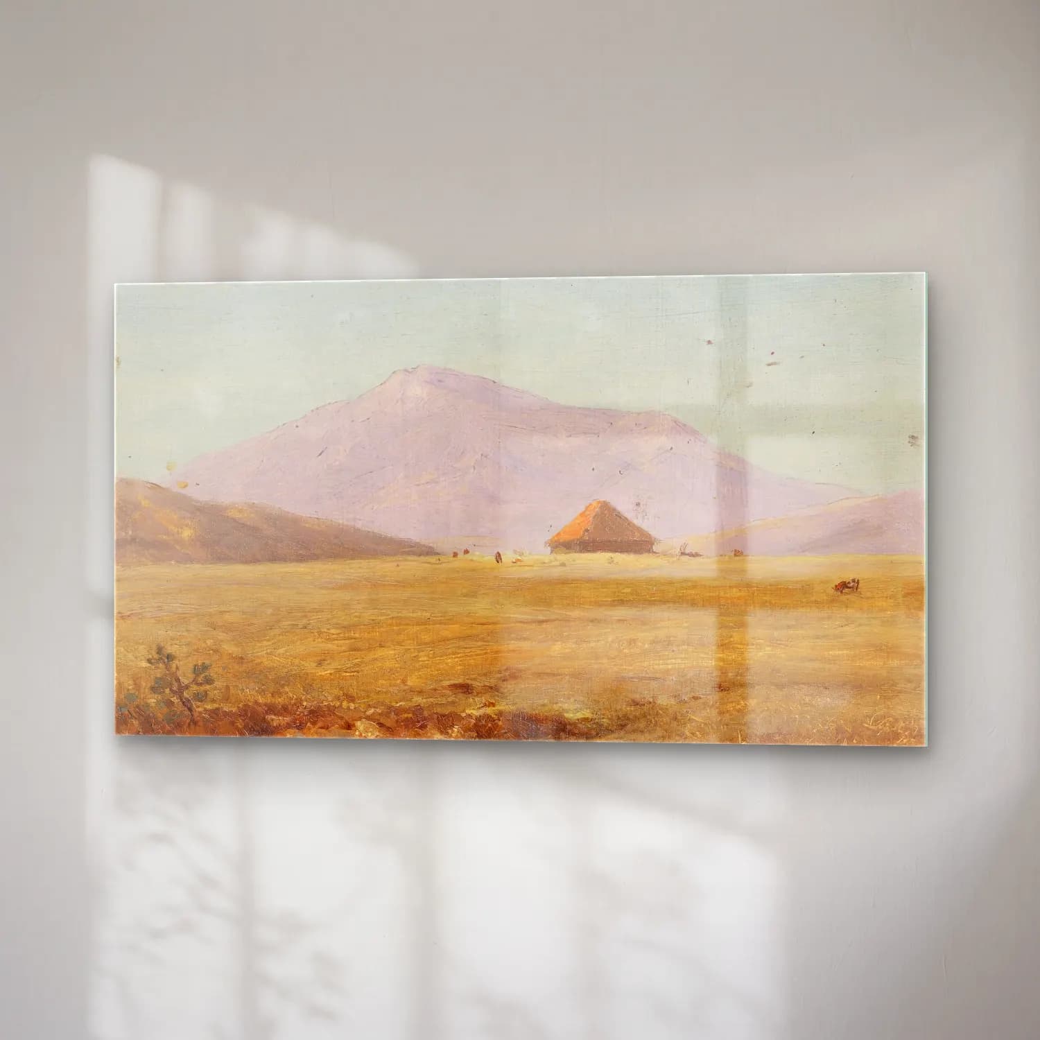 Frederic Edwin Church – Ecuador, mountain plateau with hut cam tablo — sağ açıdan görünüm