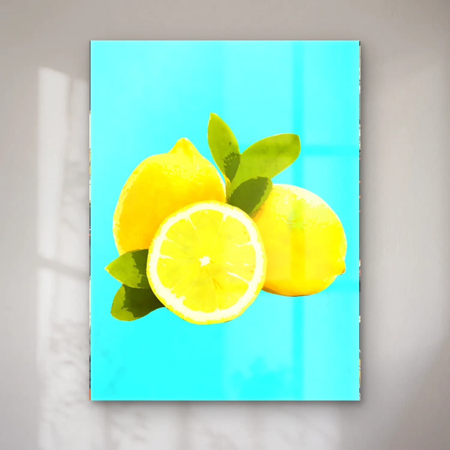 Pastel Limonlar No. 9 cam tablo — Pastel Limonlar No. 9 — pastel limonlar