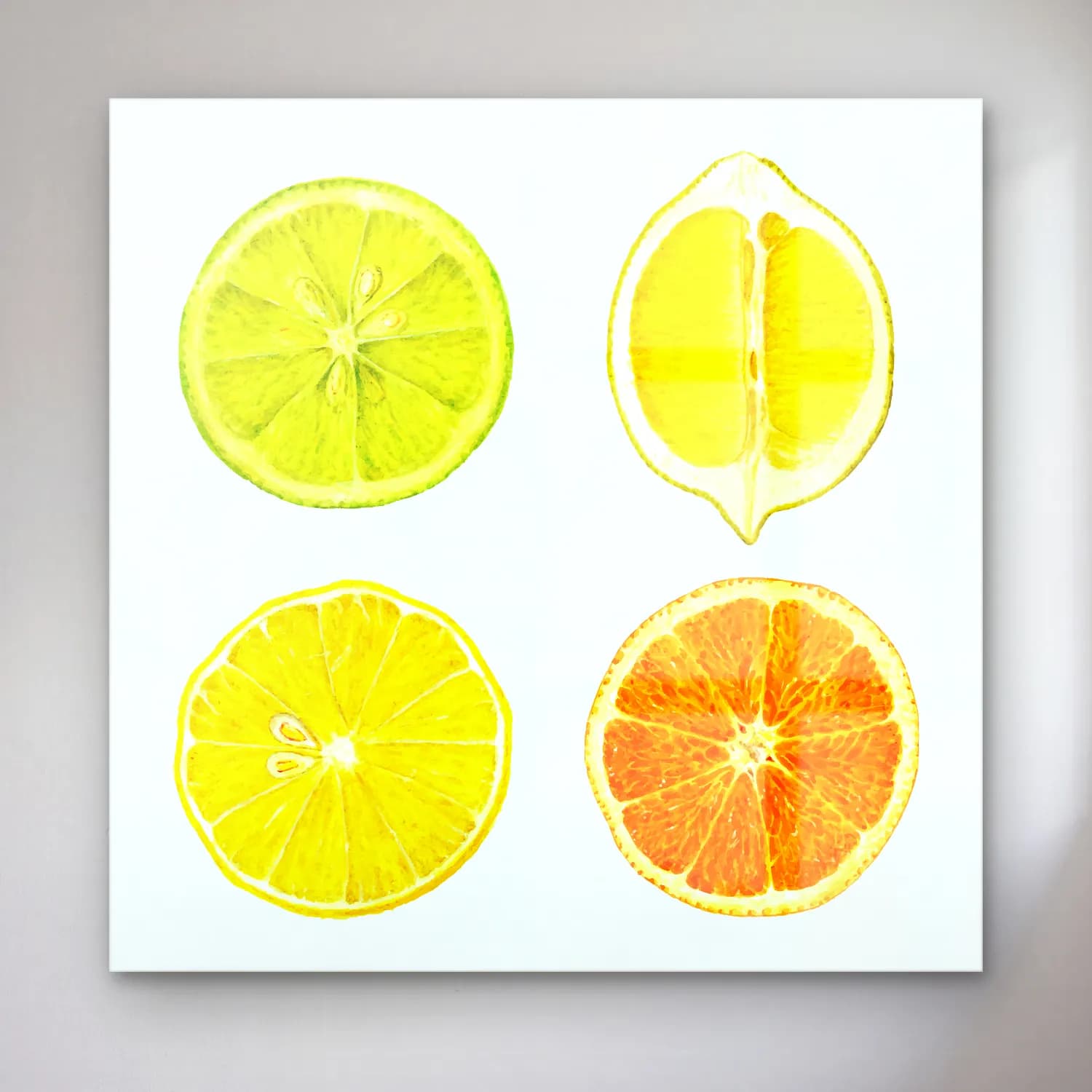 Vintage Limonlar No. 5 cam tablo — Vintage Limonlar No. 5 — vintage limonlar