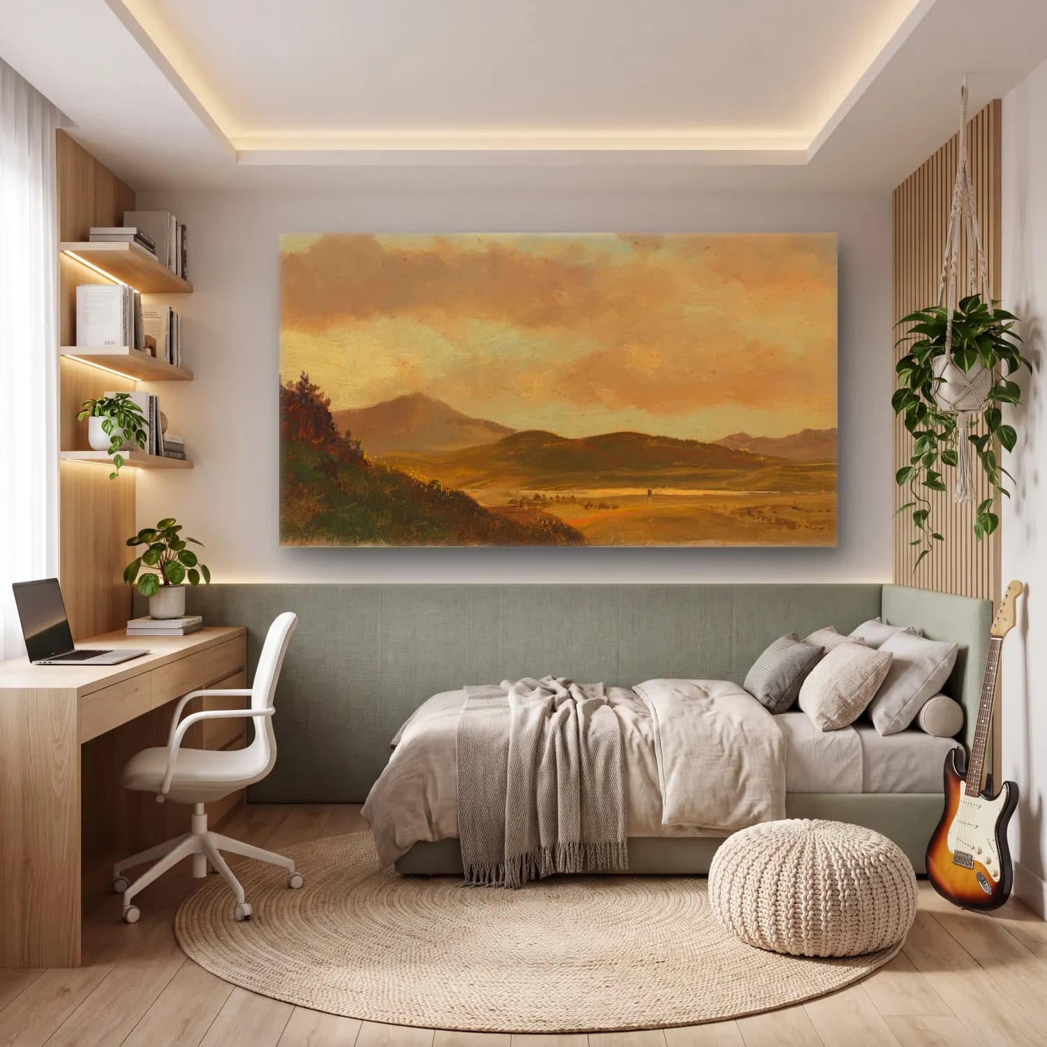 Frederic Edwin Church – Landscape cam tablo — genç odasında