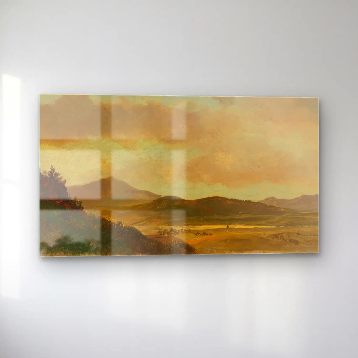 Frederic Edwin Church – Landscape cam tablo — sol açıdan görünüm