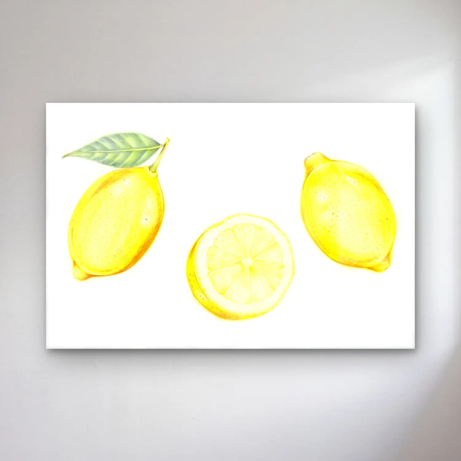 Botanik İllüstrasyon Limonlar No. 7 cam tablo — Botanik İllüstrasyon Limonlar No. 7 — botanik i̇llüstrasyon limonlar
