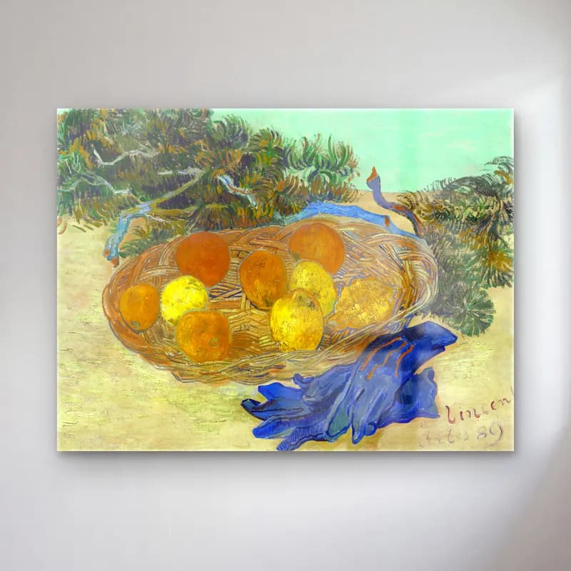 Empresyonist Limonlar – Sarı Tonlar cam tablo — Empresyonist Limonlar – Sarı Tonlar — empresyonist limonlar