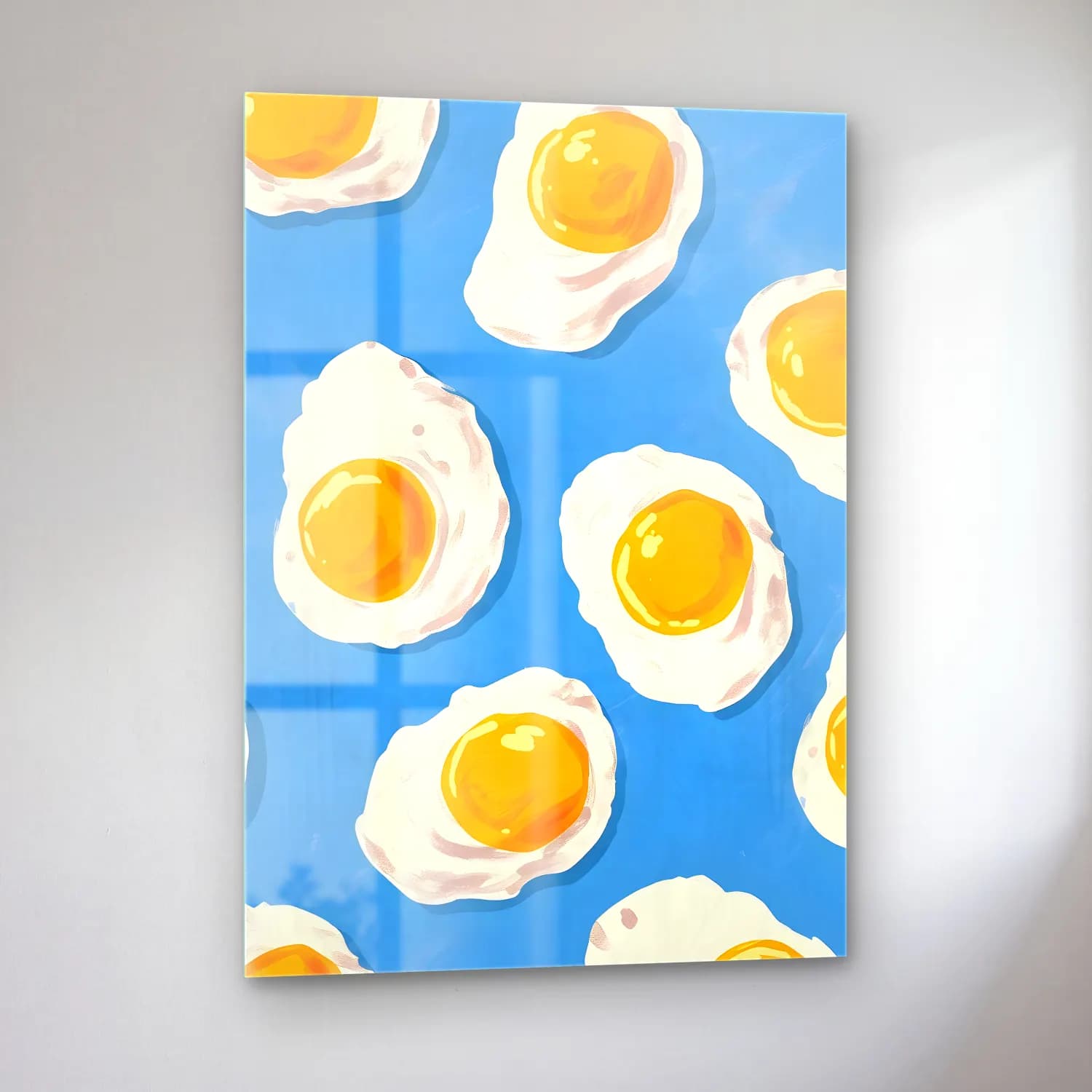 Pastel Portakallar – Sarı Tonlar cam tablo — sol açıdan görünüm