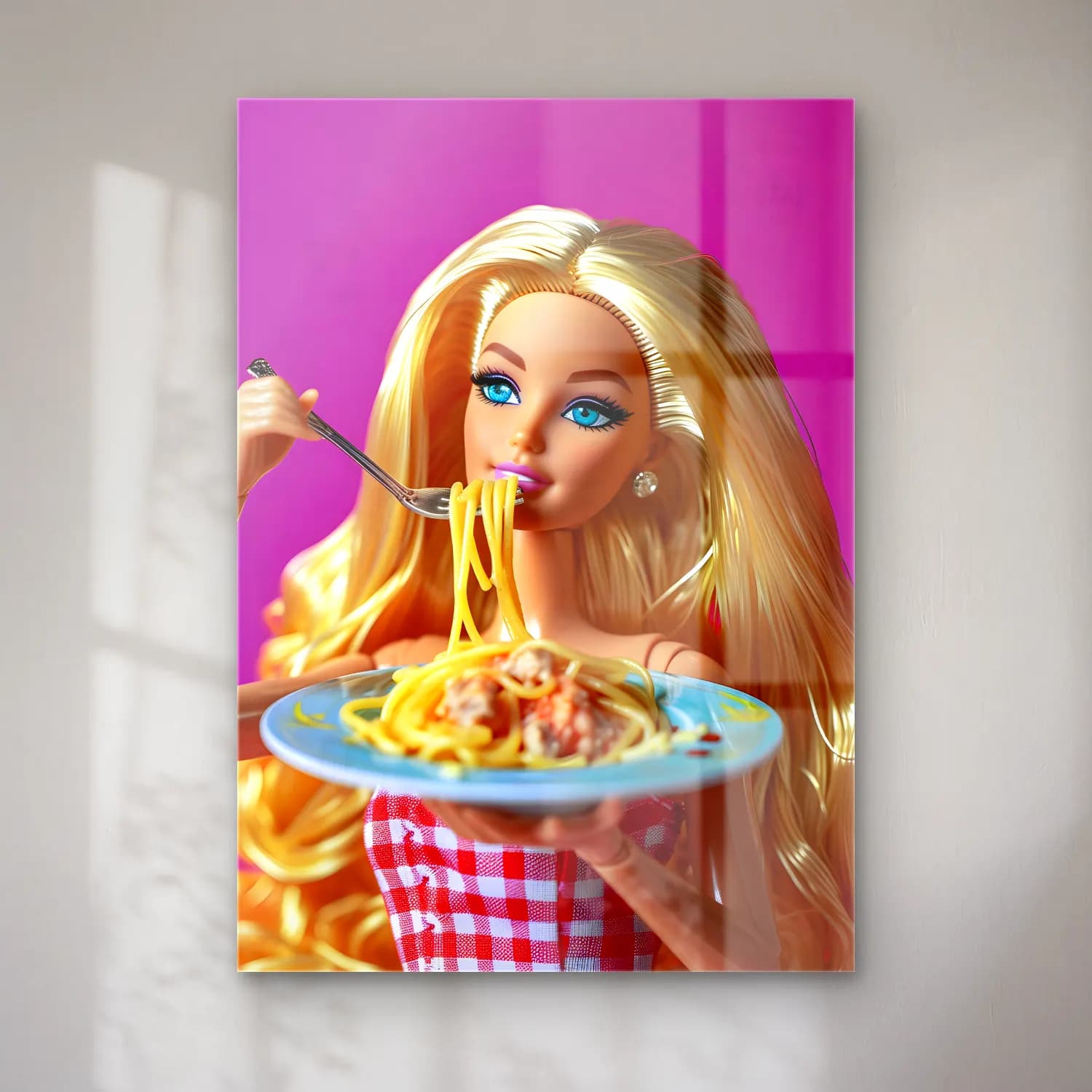 Pastel Makarna No. 3 cam tablo — Pastel Makarna No. 3 — pastel makarna