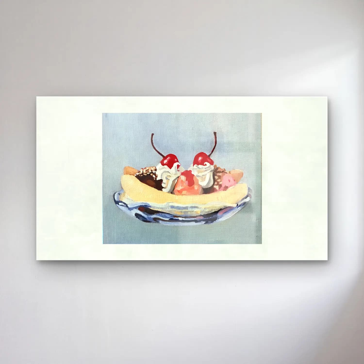 Yağlı Boya Dondurma – Pastel Tonlar cam tablo — Yağlı Boya Dondurma – Pastel Tonlar — yağlı boya dondurma