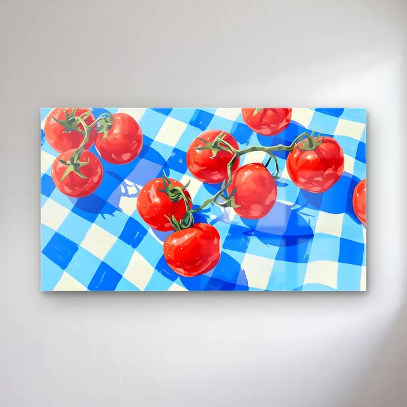 Yağlı Boya Kirazlar No. 6 cam tablo — Yağlı Boya Kirazlar No. 6 — yağlı boya kirazlar