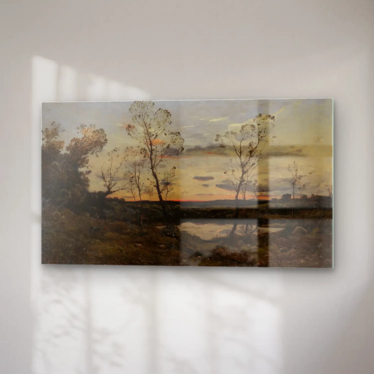 Henri-Joseph Harpignies – Landscape cam tablo — sağ açıdan görünüm