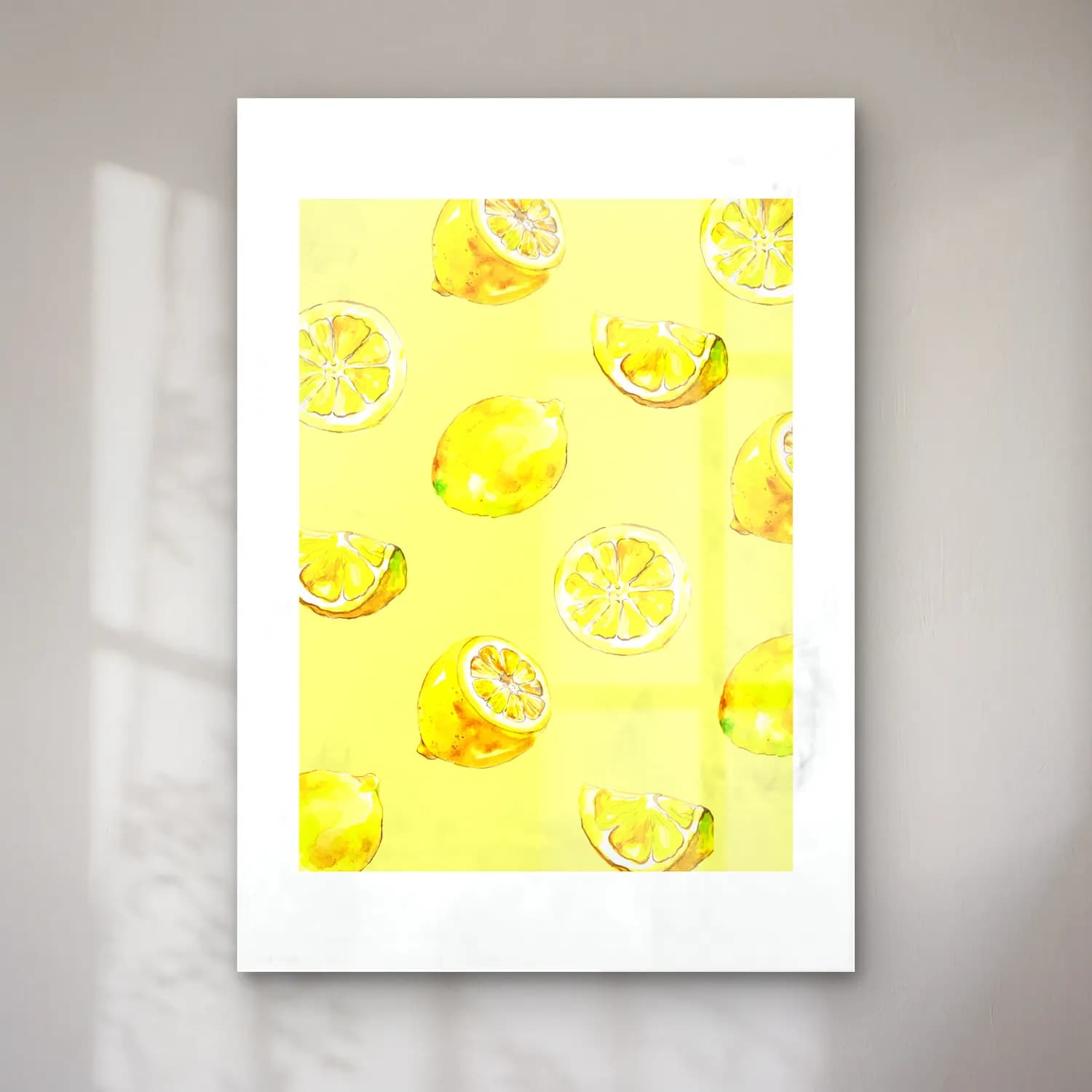 Pastel Limonlar No. 4 cam tablo — Pastel Limonlar No. 4 — pastel limonlar