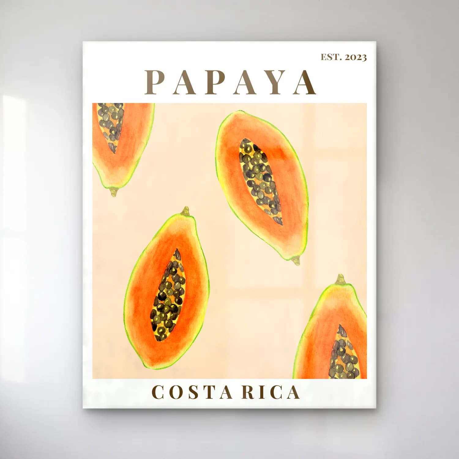 Pastel Karpuz – Turuncu Tonlar cam tablo — Pastel Karpuz – Turuncu Tonlar — pastel karpuz