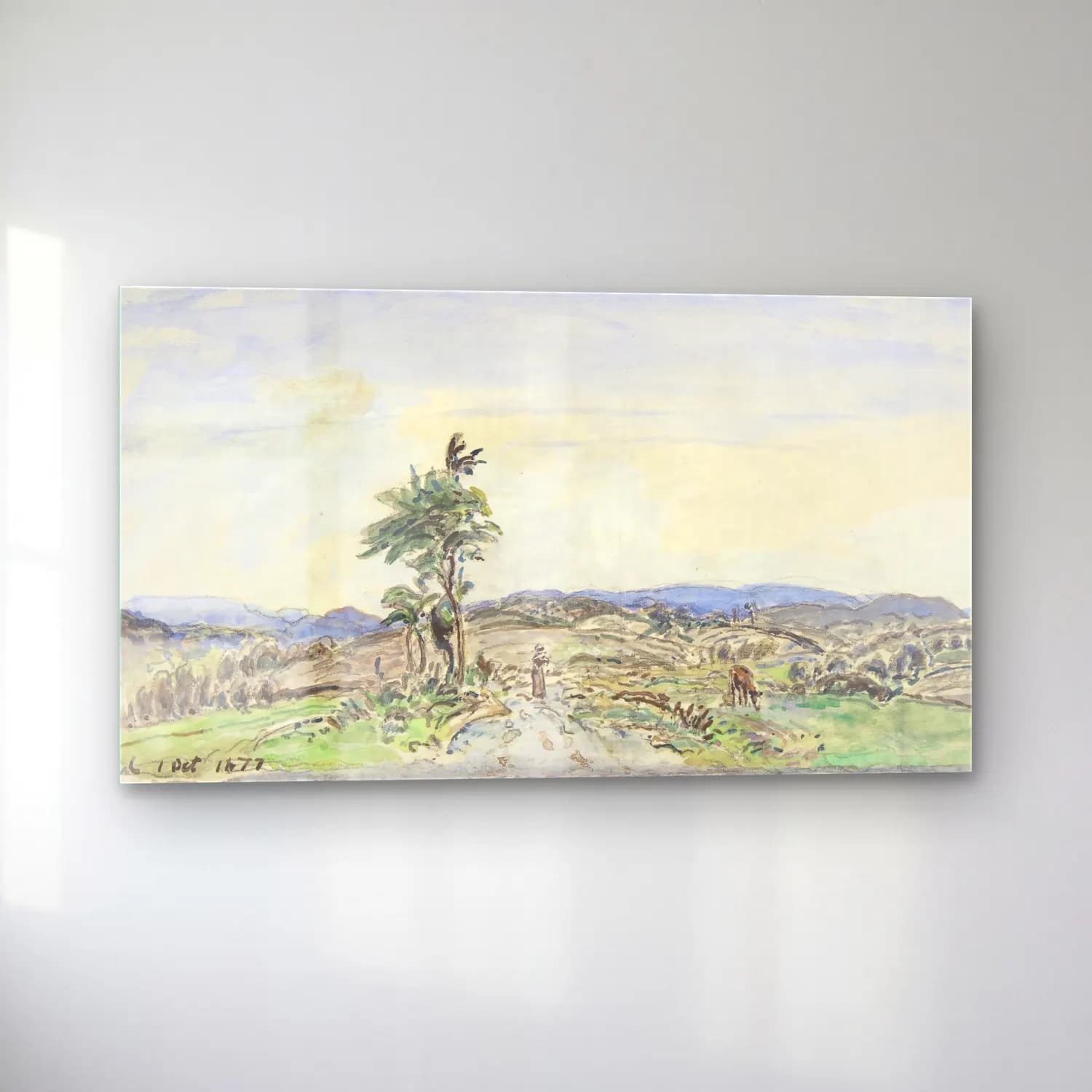Johan Barthold Jongkind – Landscape cam tablo — sol açıdan görünüm