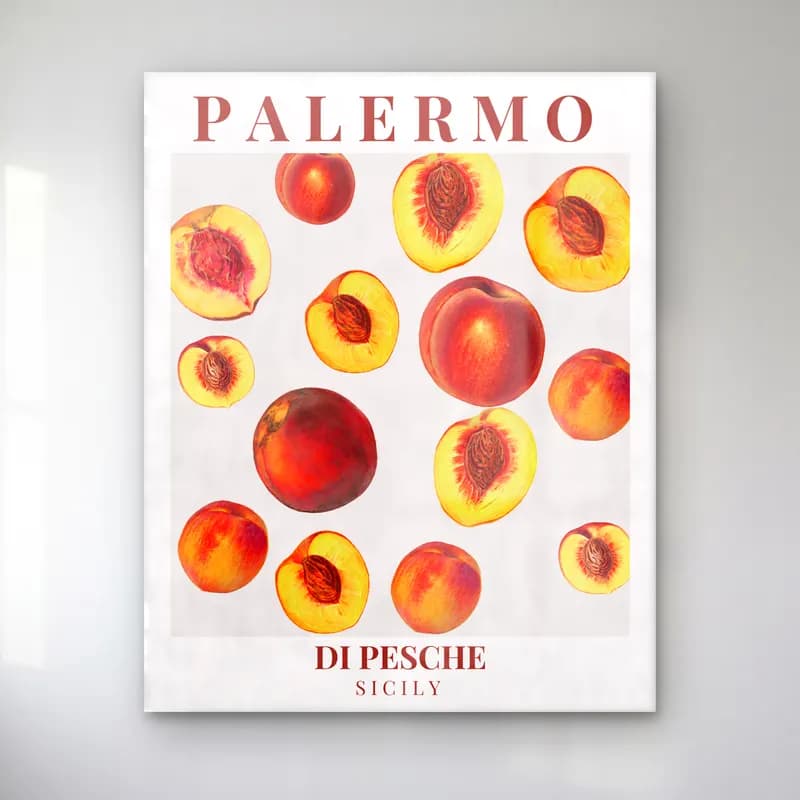 Pastel Meyveli Natürmort No. 3 cam tablo — Pastel Meyveli Natürmort No. 3 — pastel meyveli natürmort