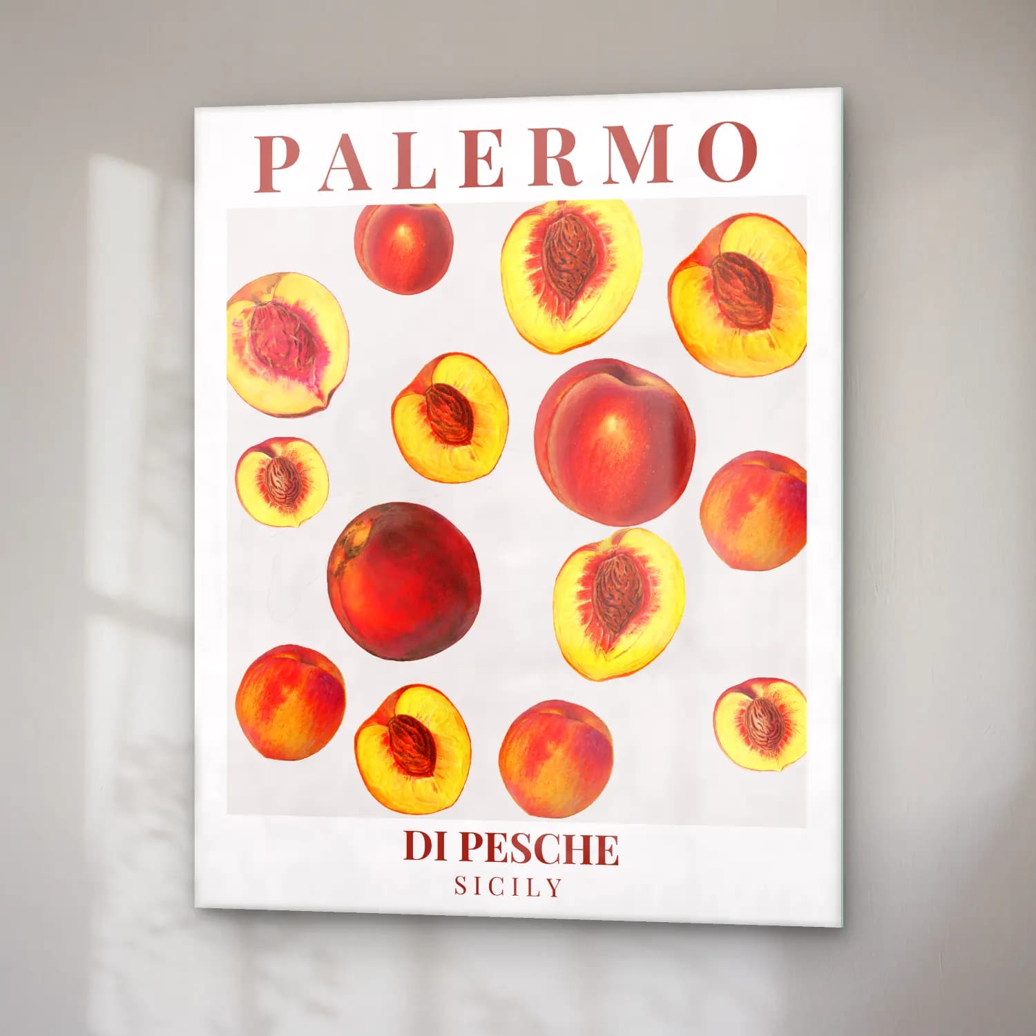 Pastel Meyveli Natürmort No. 3 cam tablo — sağ açıdan görünüm