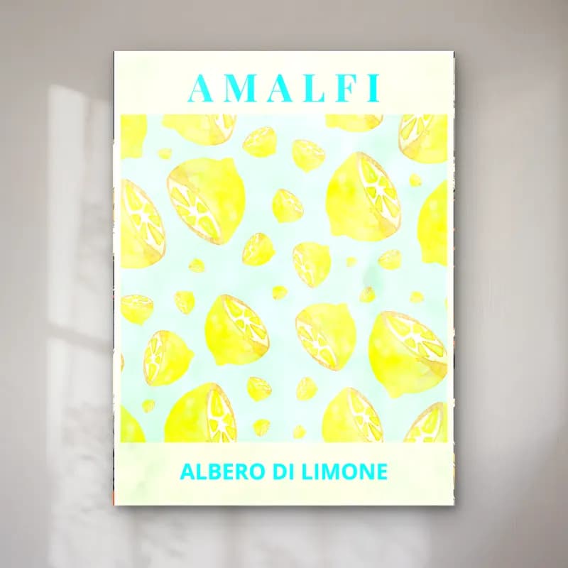 Pastel Limonlar No. 8 cam tablo — Pastel Limonlar No. 8 — pastel limonlar