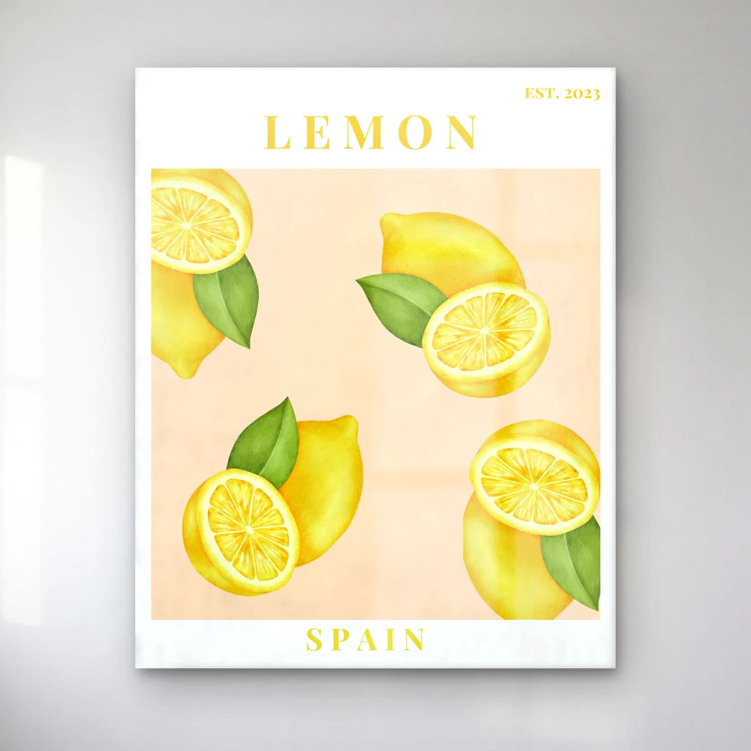Pastel Limonlar No. 12 cam tablo — Pastel Limonlar No. 12 — pastel limonlar