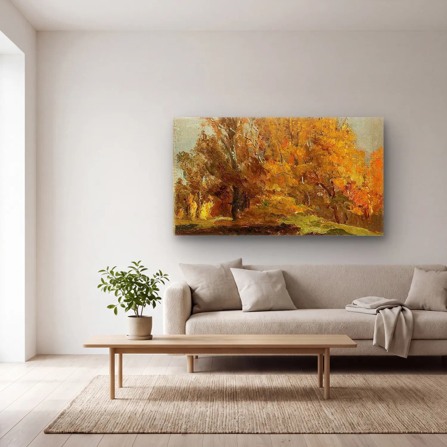 Olga Wisinger-Florian – Olga Wisinger-Florian - Landscape Study cam tablo — açık renk salonda