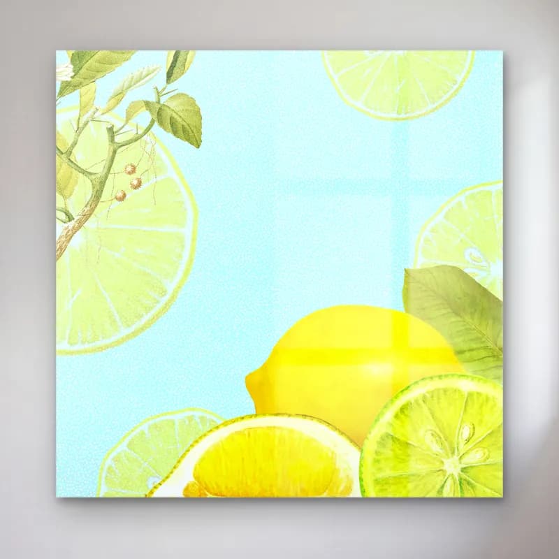 Pastel Limonlar No. 14 cam tablo — Pastel Limonlar No. 14 — pastel limonlar