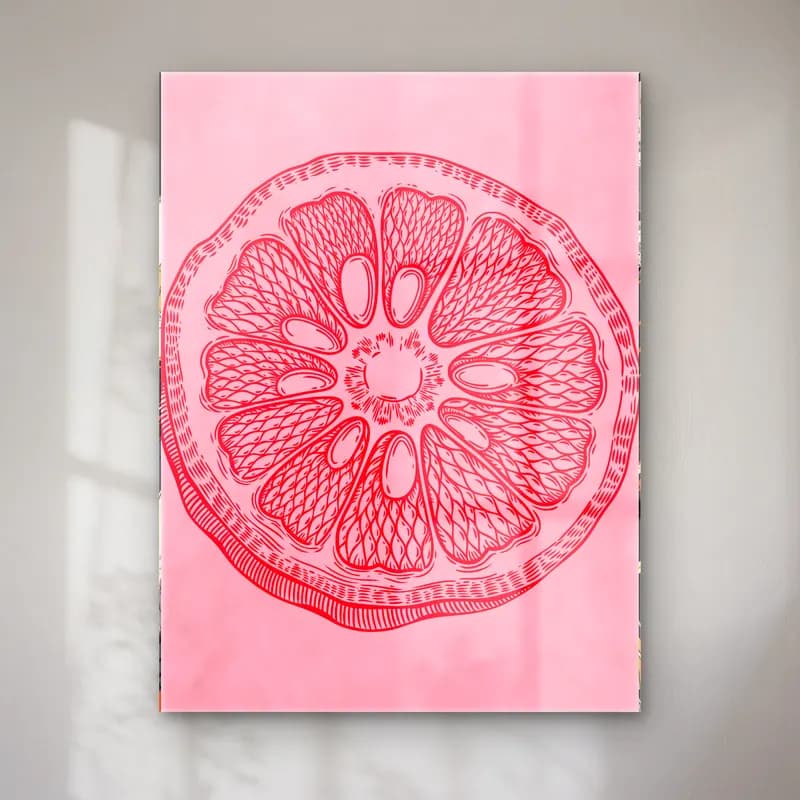 Vintage Karpuz – Pembe Tonlar cam tablo — Vintage Karpuz – Pembe Tonlar — vintage karpuz