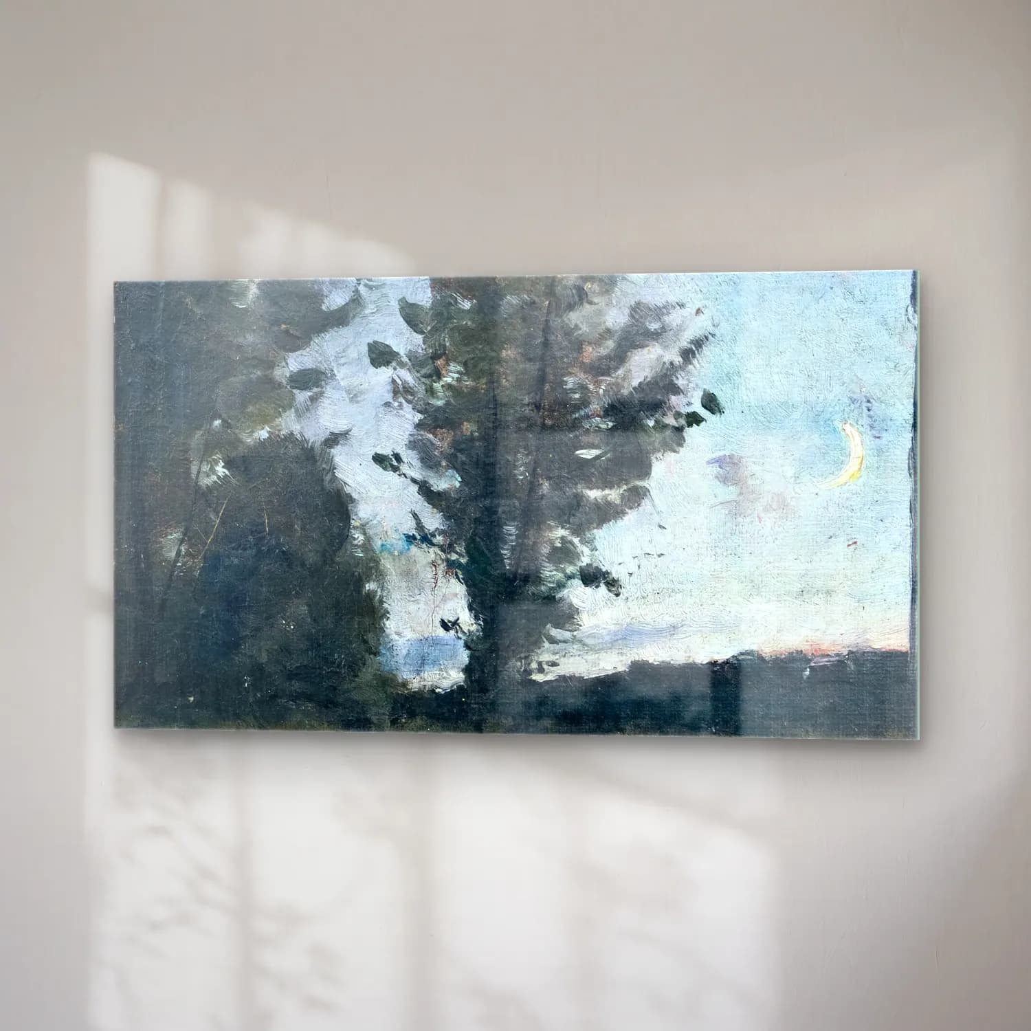 Richard Bergh – Moonlit Landscape cam tablo — sağ açıdan görünüm