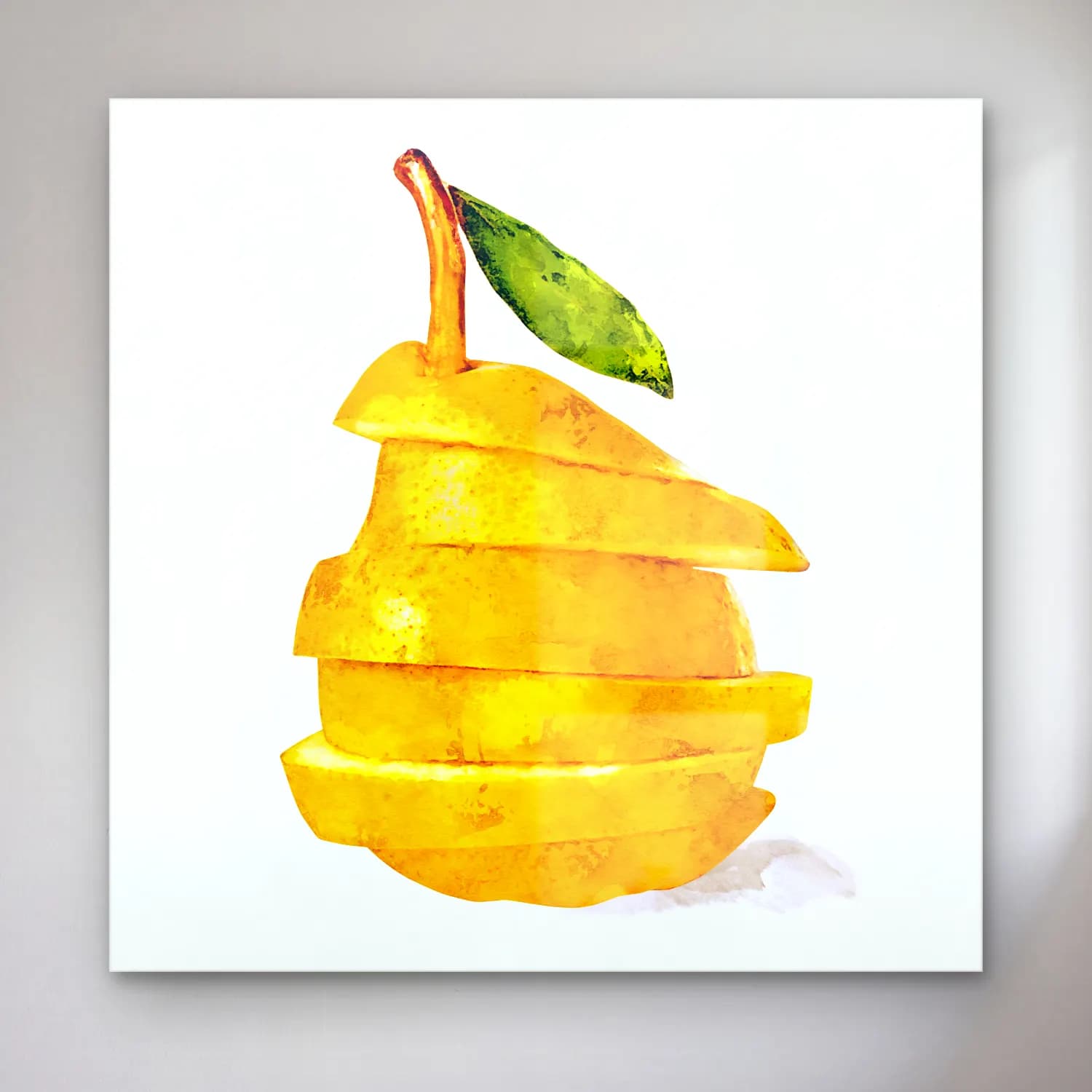 Suluboya Limonlar No. 7 cam tablo — Suluboya Limonlar No. 7 — suluboya limonlar