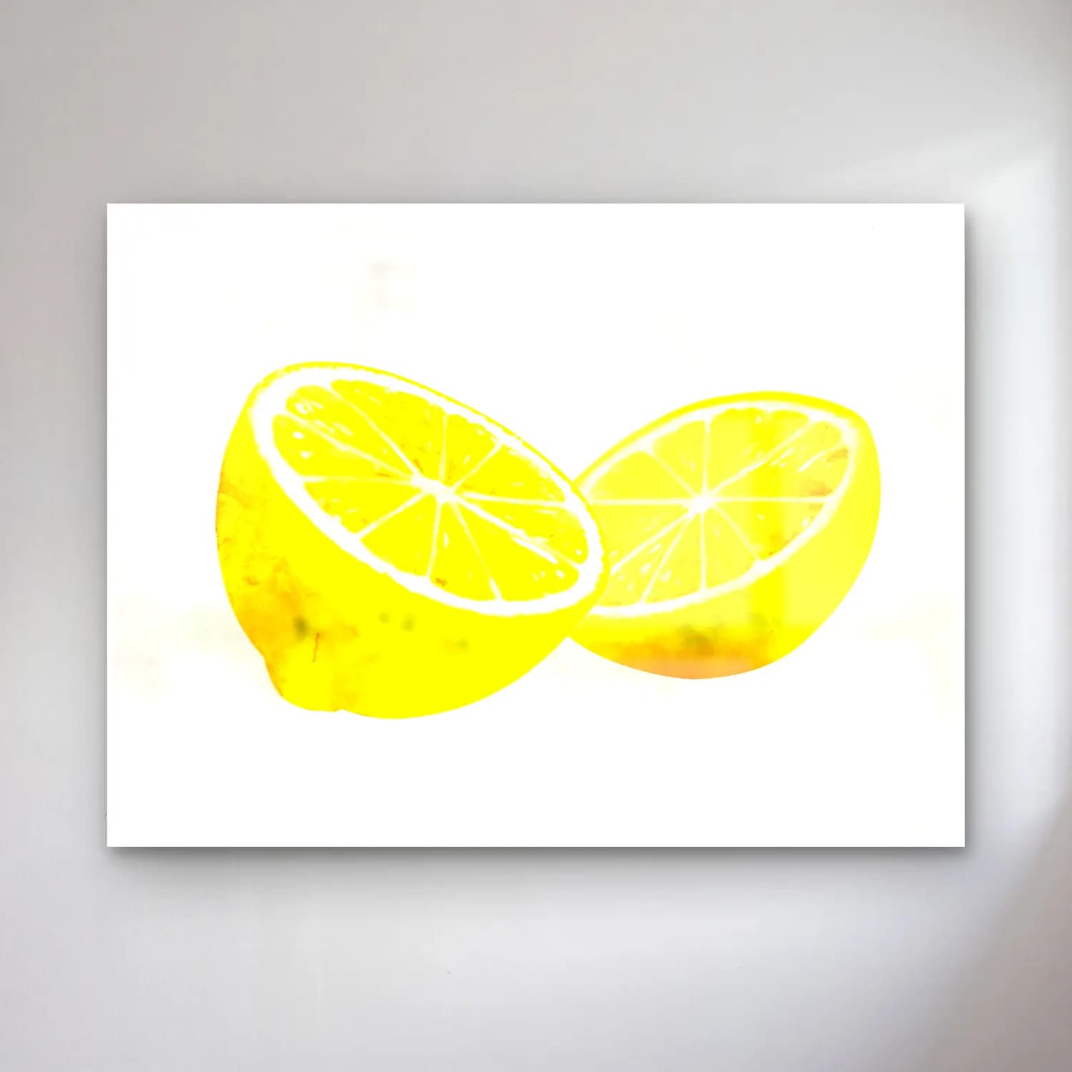 Suluboya Limonlar No. 10 cam tablo — Suluboya Limonlar No. 10 — suluboya limonlar