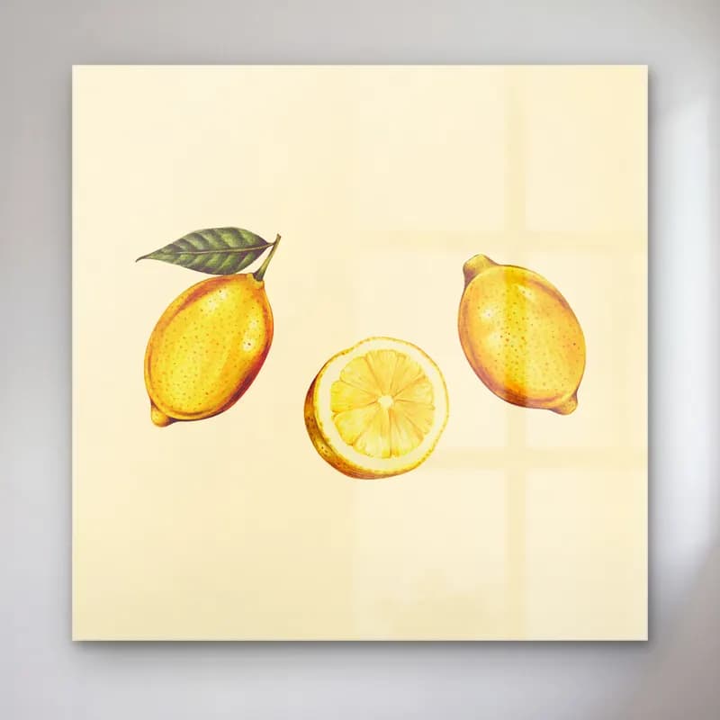 Vintage Limonlar No. 7 cam tablo — Vintage Limonlar No. 7 — vintage limonlar