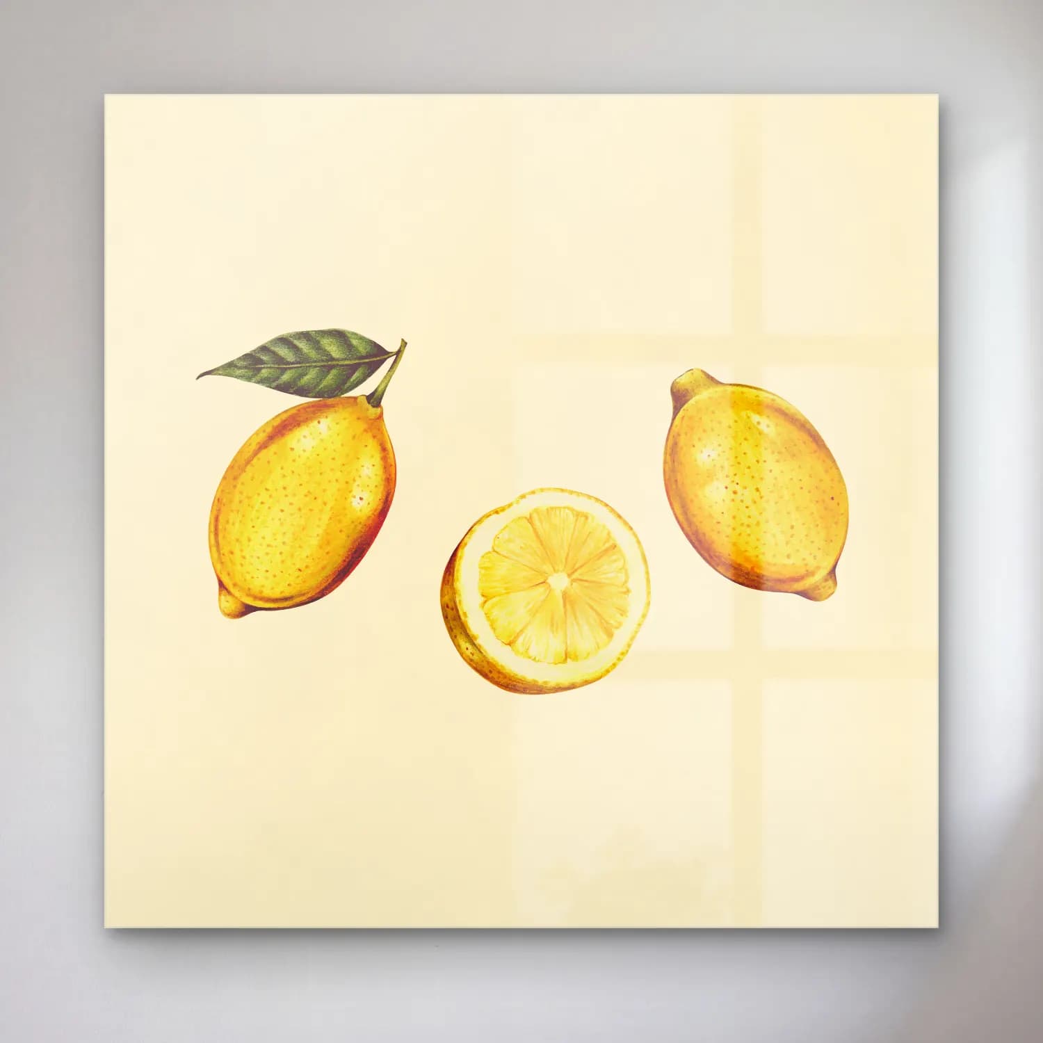 Vintage Limonlar No. 7 cam tablo — Vintage Limonlar No. 7 — vintage limonlar