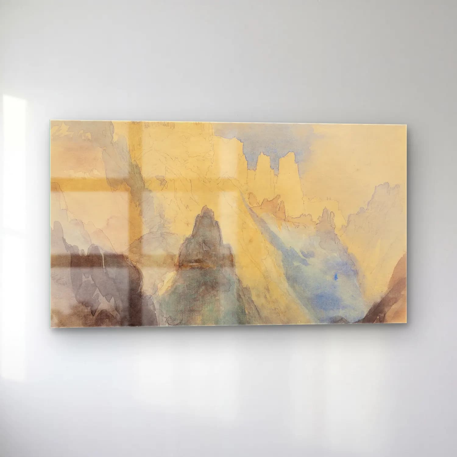 Thomas Moran – From the Top of Great Fall, Yellowstone cam tablo — sol açıdan görünüm