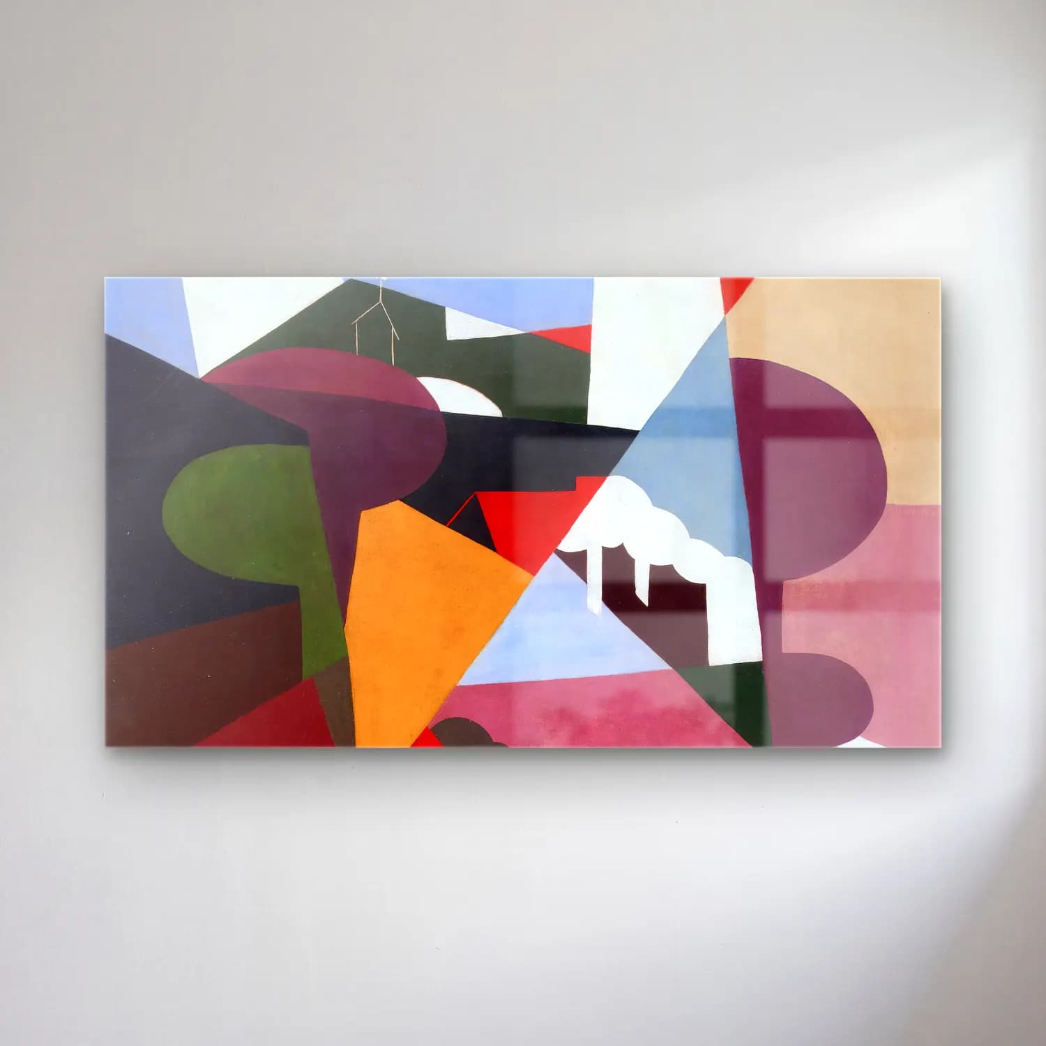 Georges Valmier – Landscape la ciotat cam tablo — Georges Valmier – Landscape la ciotat — modern soyut soyut manzara