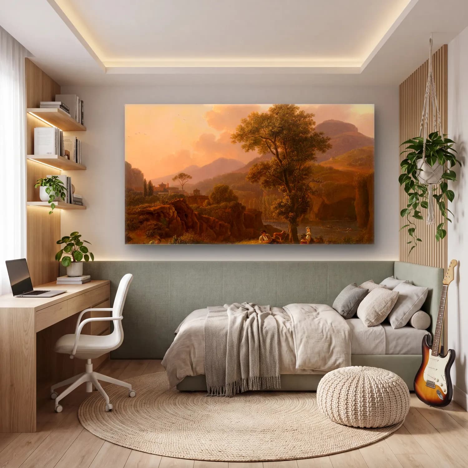 Simon Denis – Italian Landscape cam tablo — genç odasında
